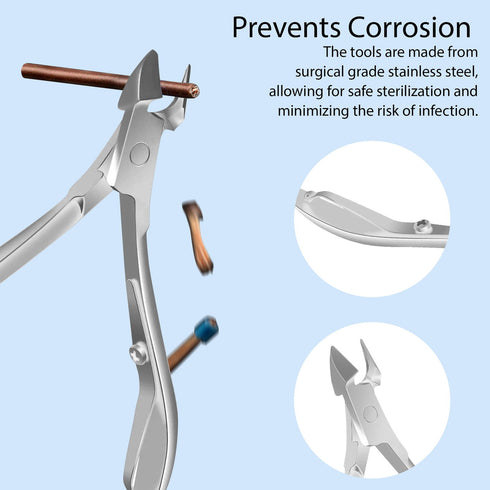 iSOUL 12 Pcs Male / Female Manicure Set Stainless Steel Professional - TradeNRG UK