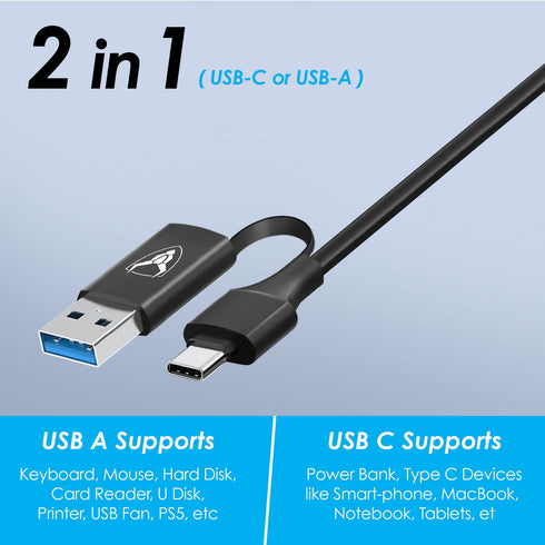 iSOUL 4-Port USB 3.0 Data Hub High-Speed Multi-Port USB-C Hub - TradeNRG UK