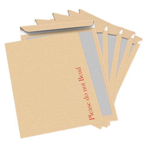 iSOUL A3 / A4 / A5 / A6 Do not Bend Envelopes Hard Board Back Manilla Envelope Brown - TradeNRG UK