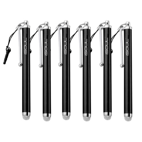 iSOUL Capacitive Touchscreen Stylus Pen for Tablets & Smartphones Black - TradeNRG UK