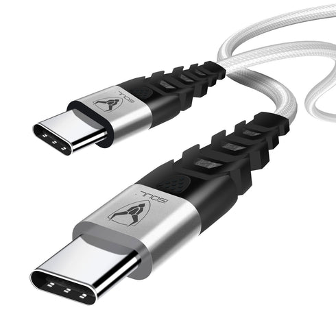iSOUL Nylon-Braided USB-C To USB-C Cable PD 3.1A Type C Fast Charging Cable - TradeNRG UK