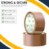 iSOUL Packing Tape 6 Rolls Per Pack - Heavy Duty Brown Packaging Tape for Parcels and Boxes - TradeNRG UK