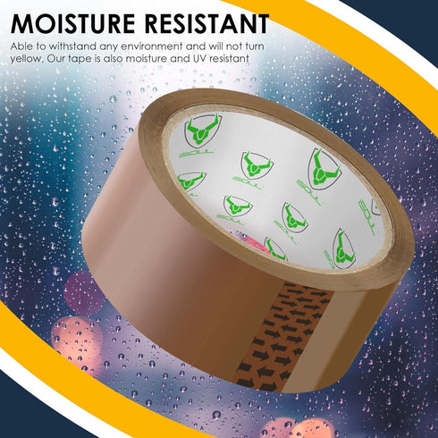 iSOUL Packing Tape 6 Rolls Per Pack - Heavy Duty Brown Packaging Tape for Parcels and Boxes - TradeNRG UK