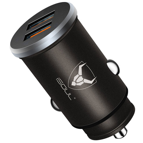 iSOUL Qualcomm Certified USB Cigarette Car Charger 12V/24V (5V/5A/30W) - TradeNRG UK