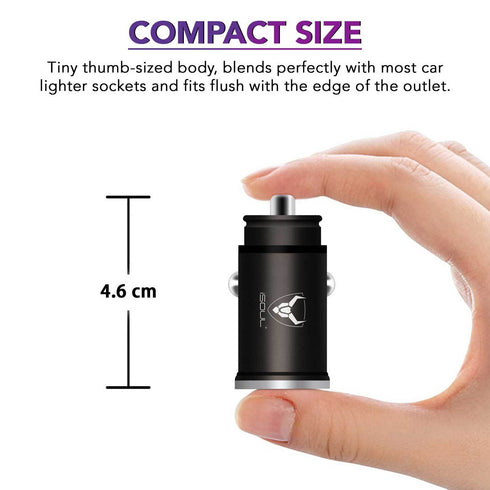 iSOUL Qualcomm Certified USB Cigarette Car Charger 12V/24V (5V/5A/30W) - TradeNRG UK