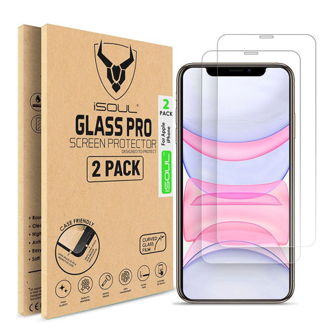 iSOUL Screen Protector For iPhone 11 / XR Tempered Glass Screen Guard - TradeNRG UK