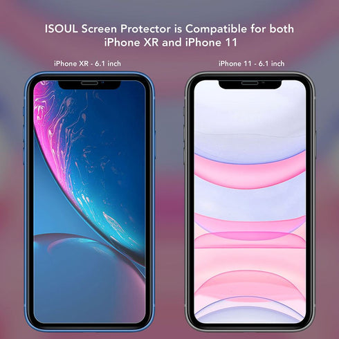 iSOUL Screen Protector For iPhone 11 / XR Tempered Glass Screen Guard - TradeNRG UK