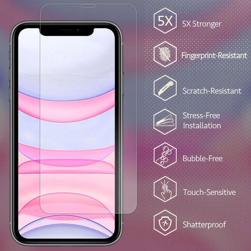 iSOUL Screen Protector For iPhone 11 / XR Tempered Glass Screen Guard - TradeNRG UK