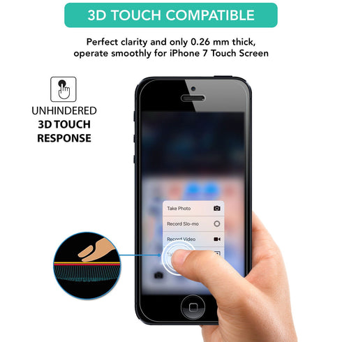 iSOUL Screen Protector for iPhone 5 / 5s / 5c / SE 1st gen Tempered Glass - TradeNRG UK