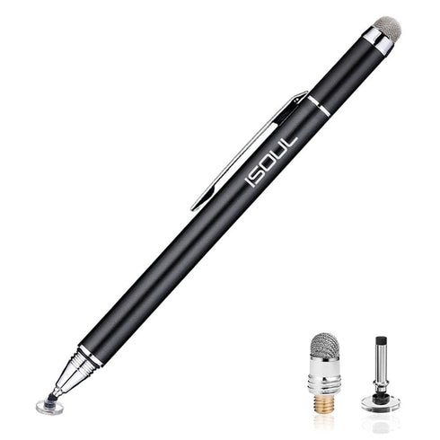 iSOUL Stylus Capacitive 2 in 1 Disc Tip and Microfiber Touchscreen Pen - TradeNRG UK