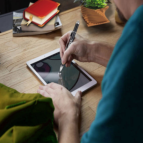 iSOUL Stylus Capacitive 2 in 1 Disc Tip and Microfiber Touchscreen Pen - TradeNRG UK