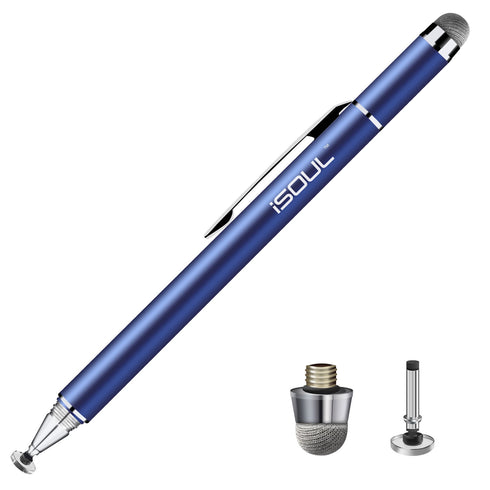 iSOUL Stylus Capacitive 2 in 1 Disc Tip and Microfiber Touchscreen Pen - TradeNRG UK