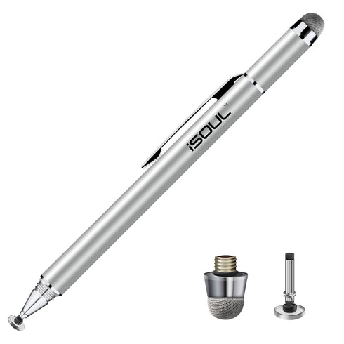 iSOUL Stylus Capacitive 2 in 1 Disc Tip and Microfiber Touchscreen Pen - TradeNRG UK