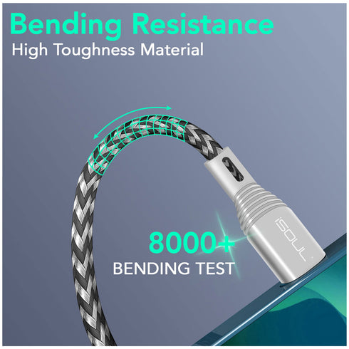 iSOUL USB C to C Cable with 60W 3A Power Delivery for Fast Charging - TradeNRG UK