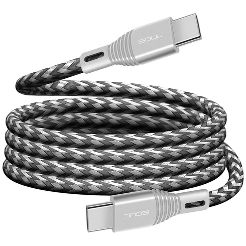 iSOUL USB C to C Cable with 60W 3A Power Delivery for Fast Charging - TradeNRG UK