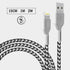 iSOUL iPhone Nylon Braided Lightning Charging Data Cable Fast Sync - TradeNRG UK