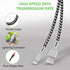 iSOUL iPhone Nylon Braided Lightning Charging Data Cable Fast Sync - TradeNRG UK