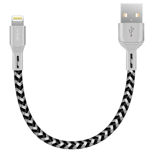 iSOUL iPhone Nylon Braided Lightning Charging Data Cable Fast Sync - TradeNRG UK