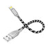 iSOUL iPhone Nylon Braided Lightning Charging Data Cable Fast Sync - TradeNRG UK