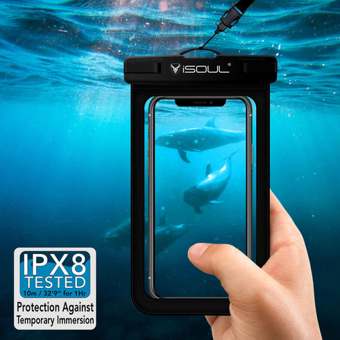 iSOUL smartphone Underwater Case 360 Cover Waterproof Case Dry Bag Pouch - TradeNRG UK