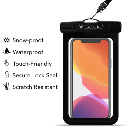 iSOUL smartphone Underwater Case 360 Cover Waterproof Case Dry Bag Pouch - TradeNRG UK