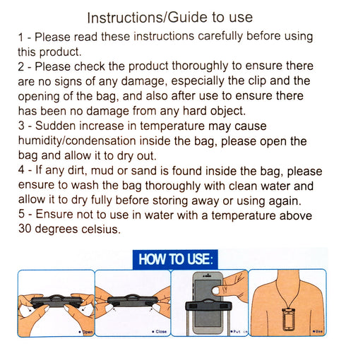 iSOUL smartphone Underwater Case 360 Cover Waterproof Case Dry Bag Pouch - TradeNRG UK