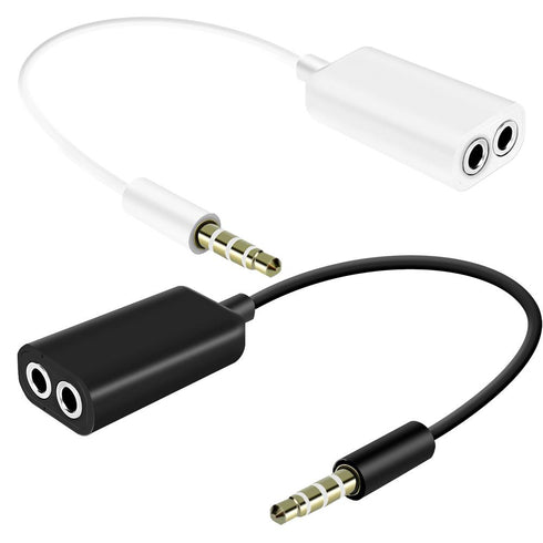 iSoul Best 3.5 mm Dual Audio Splitter Jack Cable For Earphone Headphone - TradeNRG UK