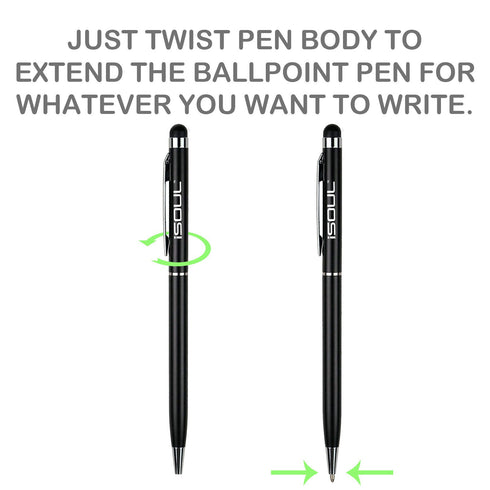 iSoul Stylus Touch Pens For Any Touch Screen Phones & Tablets - 5 Pack - TradeNRG UK