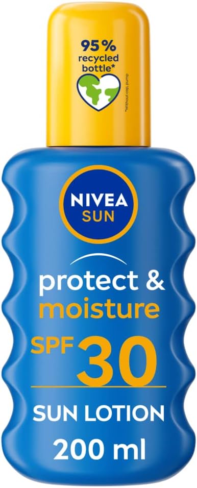 NIVEA Sun Protect & Moisture Spray SPF30 Lightweight Sunscreen Spray 200ml