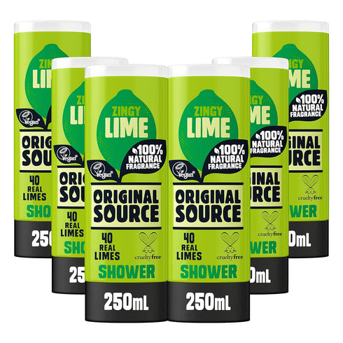 Original Source Zingy Lime Shower Gel 250ml Multipacks