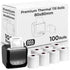 80X80mm Smudge Free Till rolls for PDQ Machines Thermal Receipt Printer Rol 100p