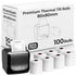 80X80mm Smudge Free Till rolls for PDQ Machines Thermal Receipt Printer Rol 100p