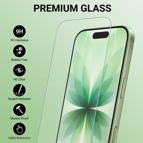 4x Screen Protector for iPhone 17 / iPhone 17 Pro 6.3 Inch Tempered Glass Film