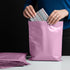 65 Mixed Parcel Bags Baby Pink, Mailer Bags Tamper-Proof Strong Postal Packaging Bags for Shipping, Mailing & Delivery, 4 Sizes Small to Large Bags, 15 Each