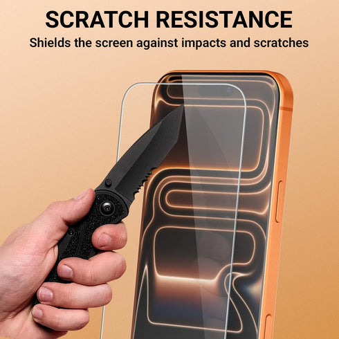 3x iPhone 17 Pro Max Screen Protector 6.3 Inch Tempered Glass Film 9H hardness & Case Friendly