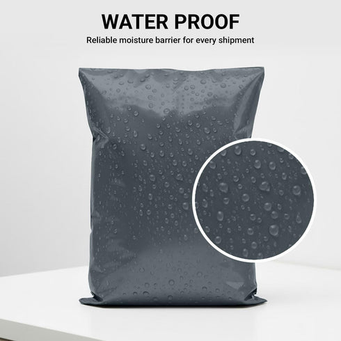 65 Mixed Parcel Bags Grey, Mailer Bags Tamper-Proof Strong Postal Packaging Bags for Shipping, Mailing & Delivery, 4 Sizes Small to Large Bags, 15 Each