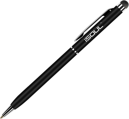 iSOUL Stylus Pen Pack of 10, Compatible with iPad, iPhone, Samsung Galaxy & More, Black