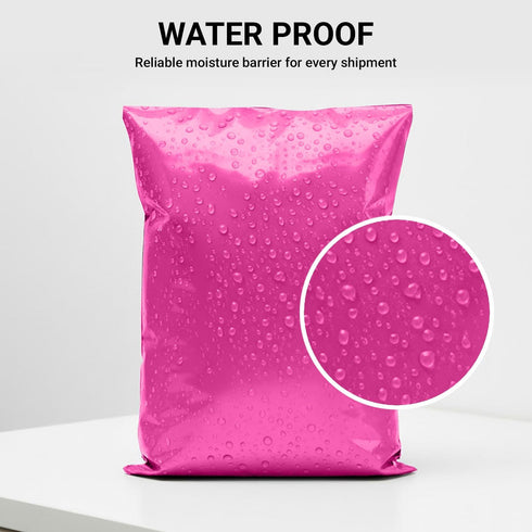 65 Mixed Parcel Bags Hot Pink, Mailer Bags Tamper-Proof Strong Postal Packaging Bags for Shipping, Mailing & Delivery, 4 Sizes Small to Large Bags, 15 Each