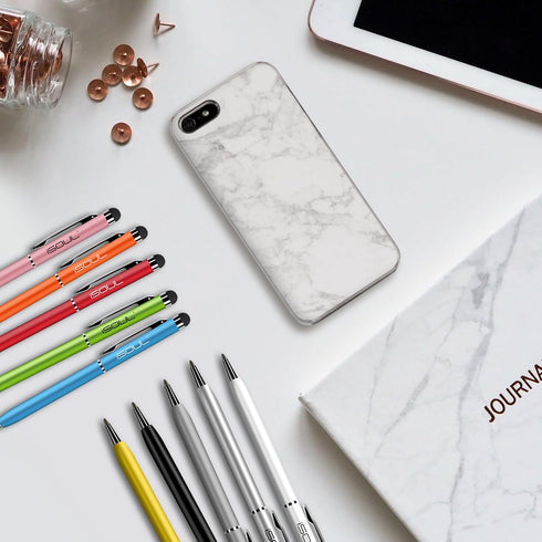 iSOUL Stylus Touch Pen, Pack of 10 for Touch Screens - Compatible With Apple iPad, iPhone, Samsung Galaxy, Oneplus, Pixel, Mobile Phones & Tablets - Rainbow
