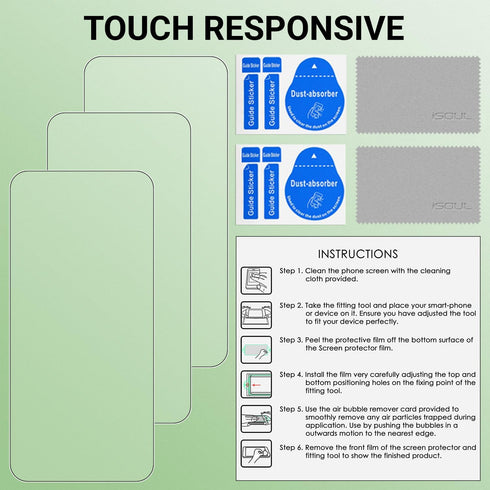 4x Screen Protector for iPhone 17 / iPhone 17 Pro 6.3 Inch Tempered Glass Film