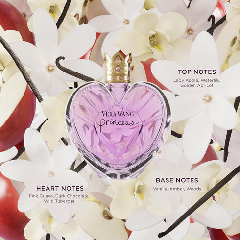 Vera Wang Princess Eau de Toilette 50 ml – Fruity Floral Scent, Romantic Vanilla-Gourmand