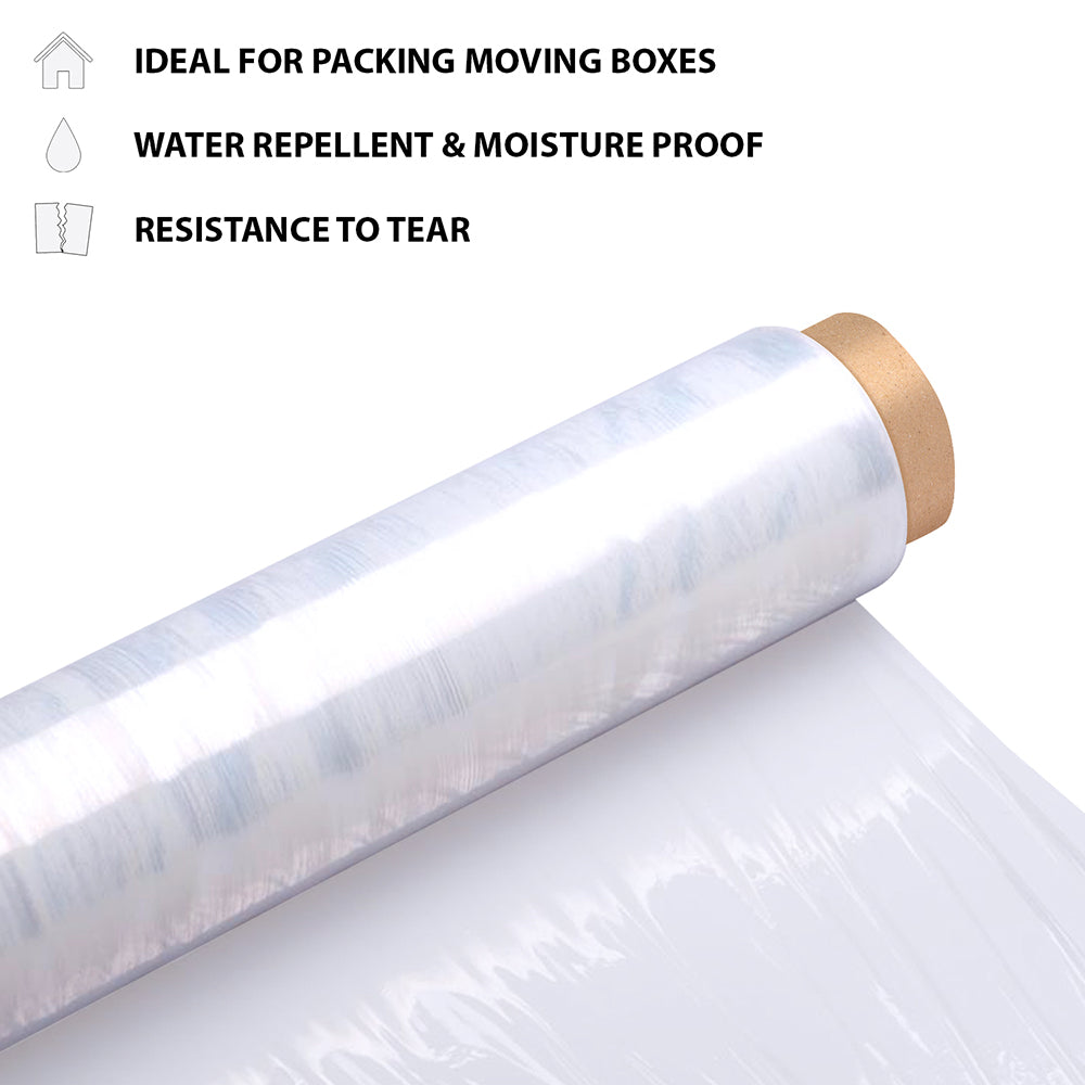 40cm x 250m Pallet Wrap Stretch Wrapping Film Rolls Clear – TradeNRG UK